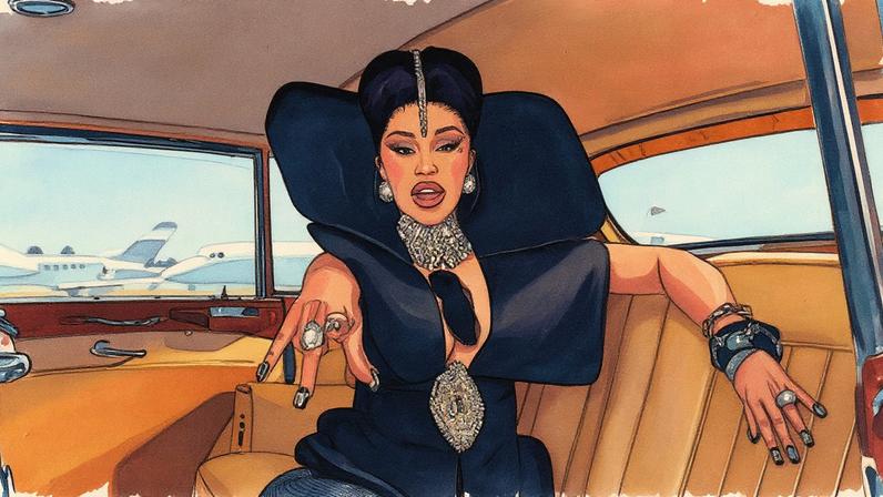 Cardi B transforma pista de pouso em passarela para clipe de 'Imaginary Playerz'