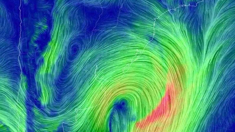 Ciclone extratropical se forma no Sul e aumenta risco de tempestades severas