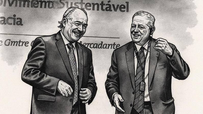 Mercadante presenteia ex-vice dos EUA com café e faz piada sobre alfândega