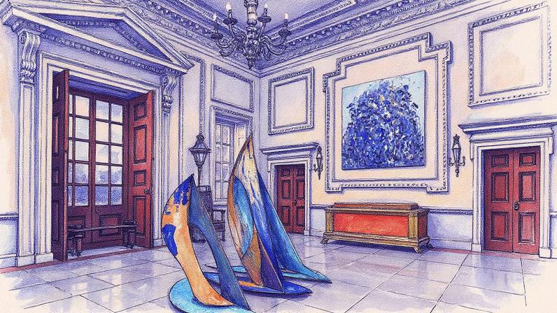 Mansão restaurada em Norfolk recebe exposição temática sobre água com artistas renomados