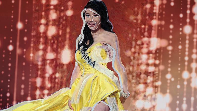 A arte de Gretchen Andrew expõe as feridas sociais do 'facetuning' na era digital