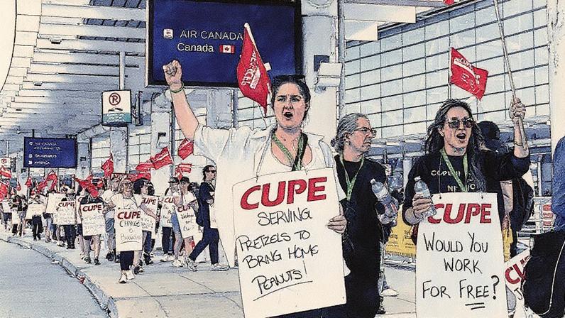 Sindicato de comissários da Air Canada mantém greve e não aceita negociações