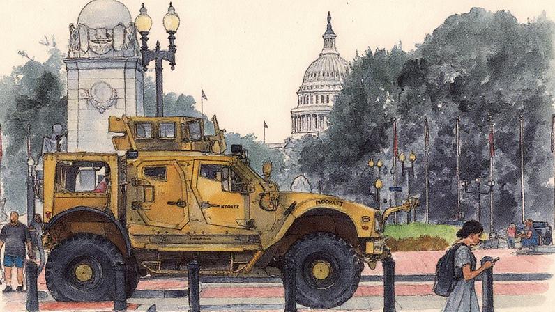 Três estados republicanos enviam tropas da Guarda Nacional para Washington
