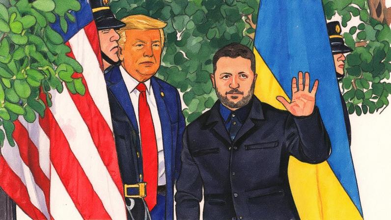 Zelensky se apresenta de terno em encontro com Trump e líderes europeus na Casa Branca