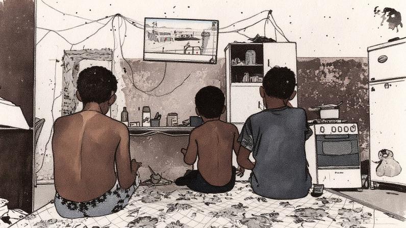 Família pobre no Rio de Janeiro (Foto: Márcia Foletto/Agência O Globo)