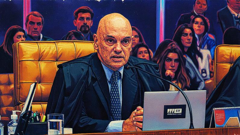 Ministro Alexandre de Moraes durante sessão do STF (Foto: Fellipe Sampaio/STF/13-08-2025)
