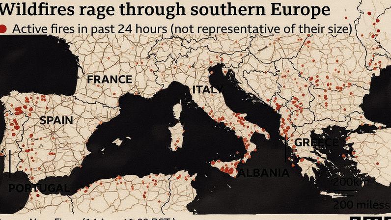 União Europeia envia ajuda à Espanha em meio a incêndios e aumento de mortes